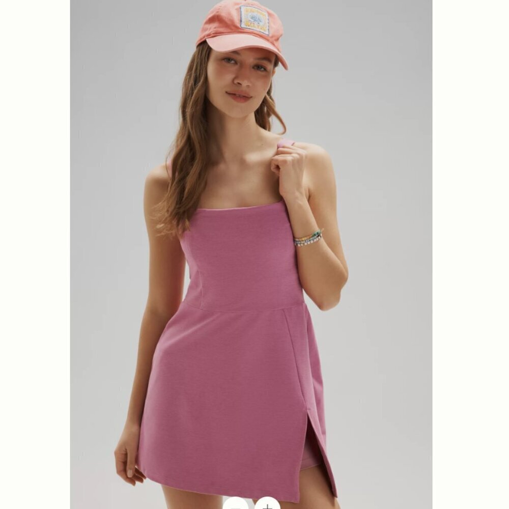 Beyond Yoga Spacedye Court Appeal Mini Dress Pink/Purple Orchid Heather XS
